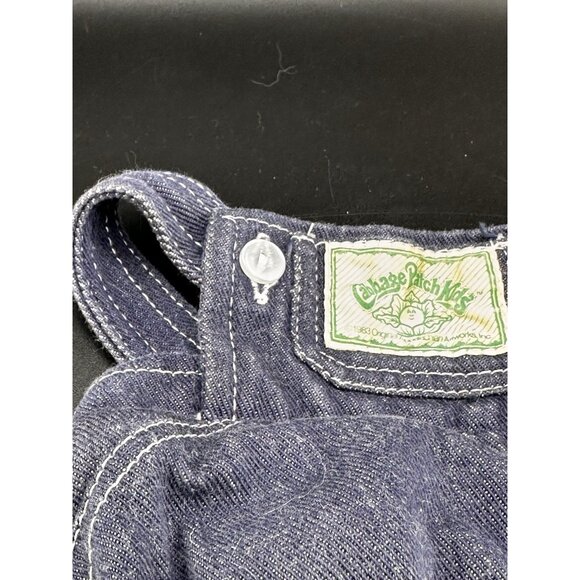 VTG Cabbage Patch Kids Doll Outfit 1983 Coleco Blue Denim Boys Overalls Romper - Picture 3 of 6